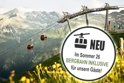 Gratis Bergbahnticket im Sommer für alle Gäste im Hotel AlpinSpa zur Post in Bad Gastein