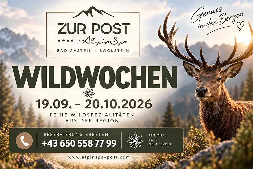 Wildwochen im Restaurant AlpinSpa Zur Post Böckstein